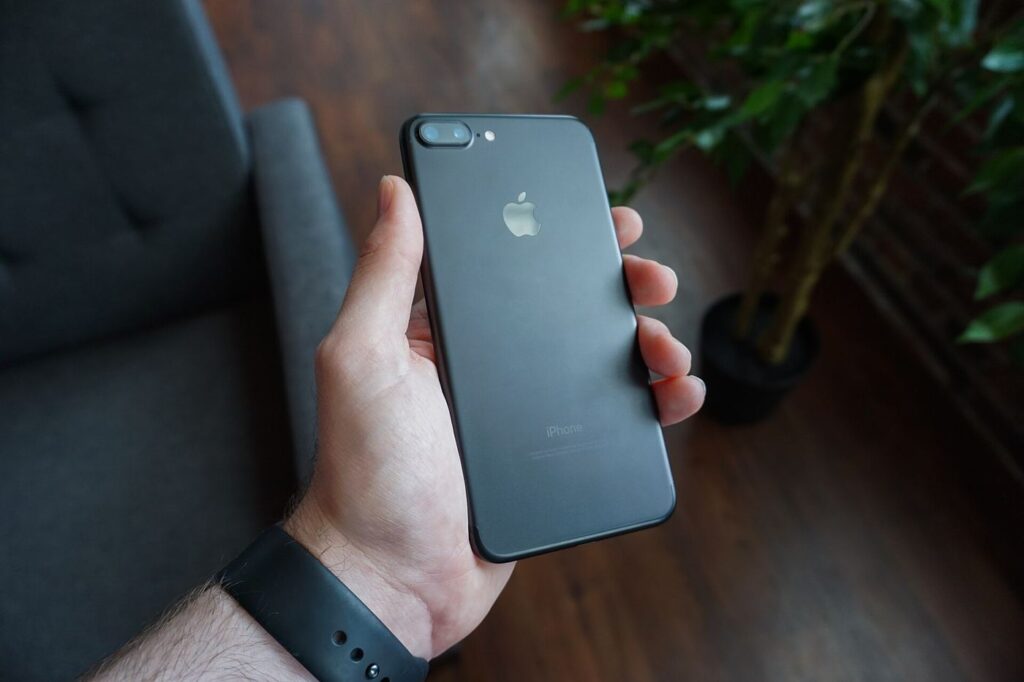 person using a crypto wallet app on a smartphone